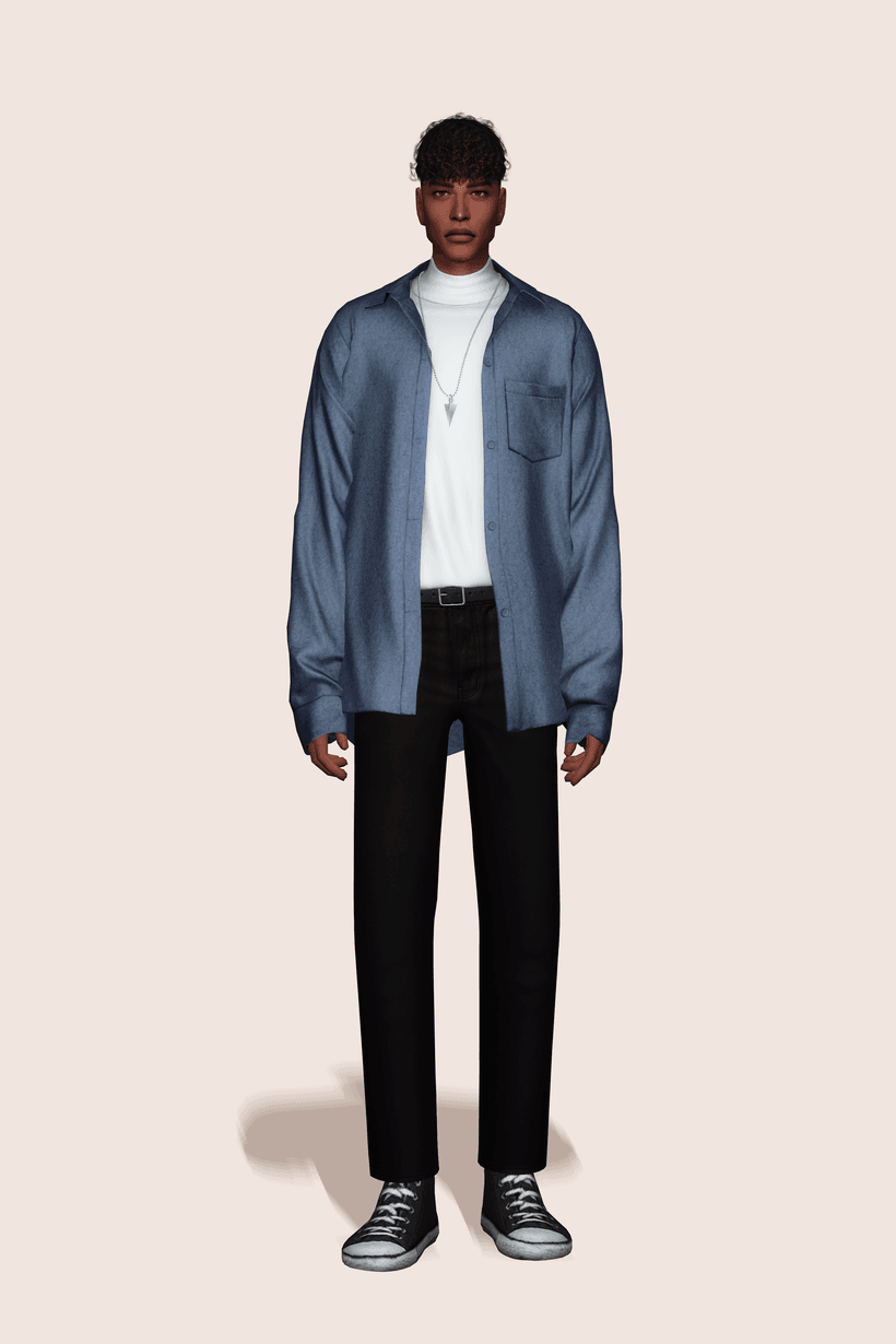 Галерея мода Рубашка Shirt Mockneck #1